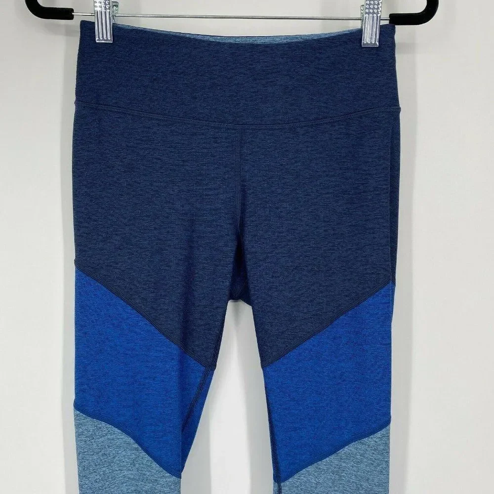 Outdoor Voices Springs 7/8 Tri-Color Leggings Size Small Stretch Cropped Workout - Picture 2 of 10